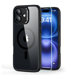 ESR CLASSIC HYBRID HALOLOCK MAGSAFE IN TEMPERIRANO STEKLO IPHONE 16 PLUS PROZOREN/ČRN.