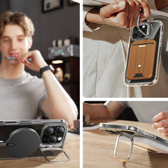 ESR CLASSIC HYBRID STAND HALOLOCK MAGSAFE IN TEMPERIRANO STEKLO IPHONE 16 PRO MAX JASNO