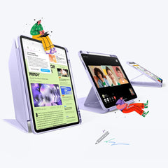 OVITEK ESR FLIP HYBRID IPAD AIR 13” 1 / 2 / 2024-2025 VIOLETNA