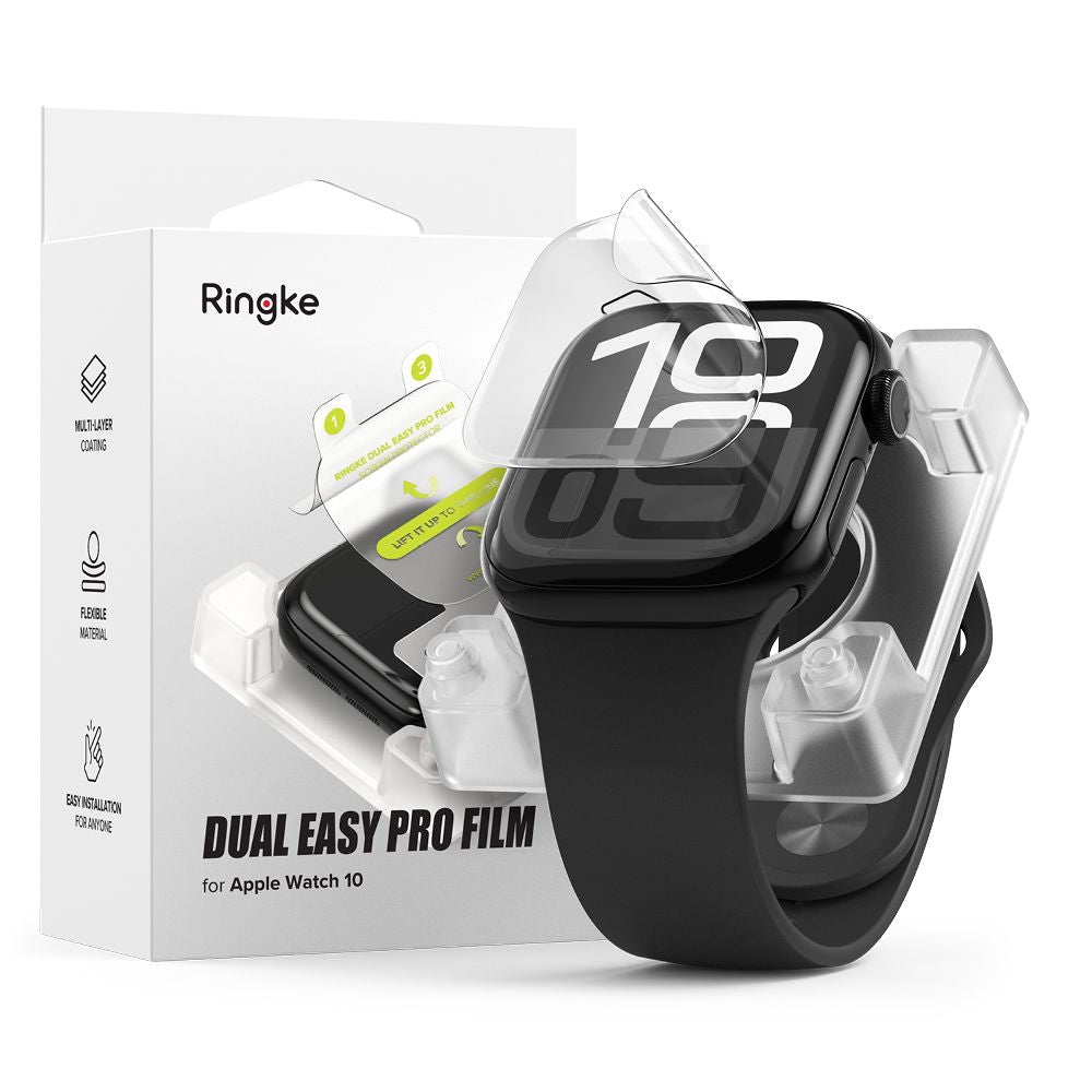 ZAŠČITNA FOLIJA RINGKE DUAL EASY PRO 2-PACK APPLE WATCH 10 (42 MM) PROZORNA
