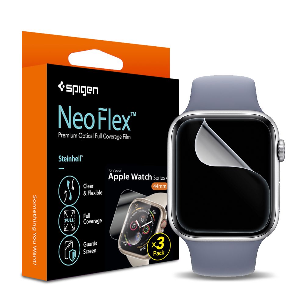 3X ZAŠČITNA FOLIJA SPIGEN NEO FLEX 3-PACK APPLE WATCH 40 / 41 MM PROZORNA