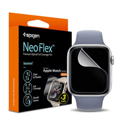 3X ZAŠČITNA FOLIJA SPIGEN NEO FLEX 3-PACK APPLE WATCH 40 / 41 MM PROZORNA
