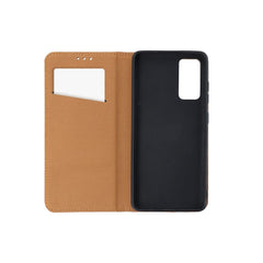 OVITEK ZA KNIŽICE ZA SAMSUNG GALAXY A15 5G HEYCASE USNJENA DENARNICA CLARET