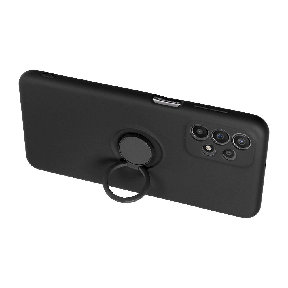 OVITEK ZA SAMSUNG GALAXY A25 5G HEYCASE SILIKONSKI PRSTAN ČRN