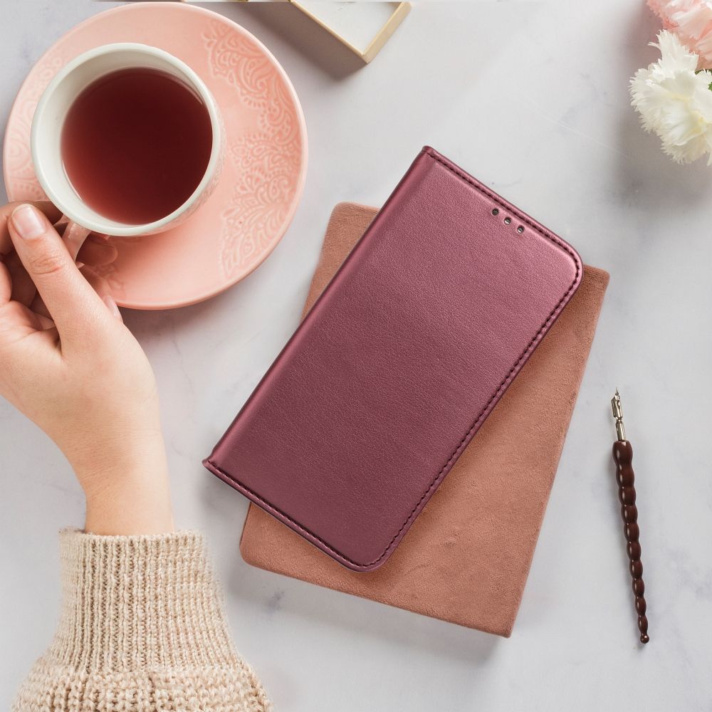 KNIŽNI OVITEK ZA REALME C67 HEYCASE SMART MAGNETO BOOK BURGUNDY