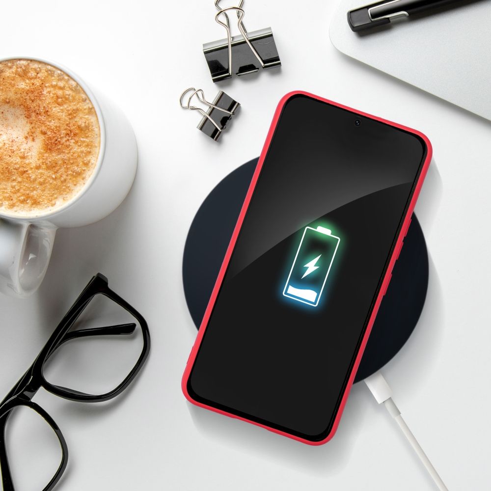 OVITEK ZA SAMSUNG GALAXY A25 5G HEYCASE MEHKA RDEČA