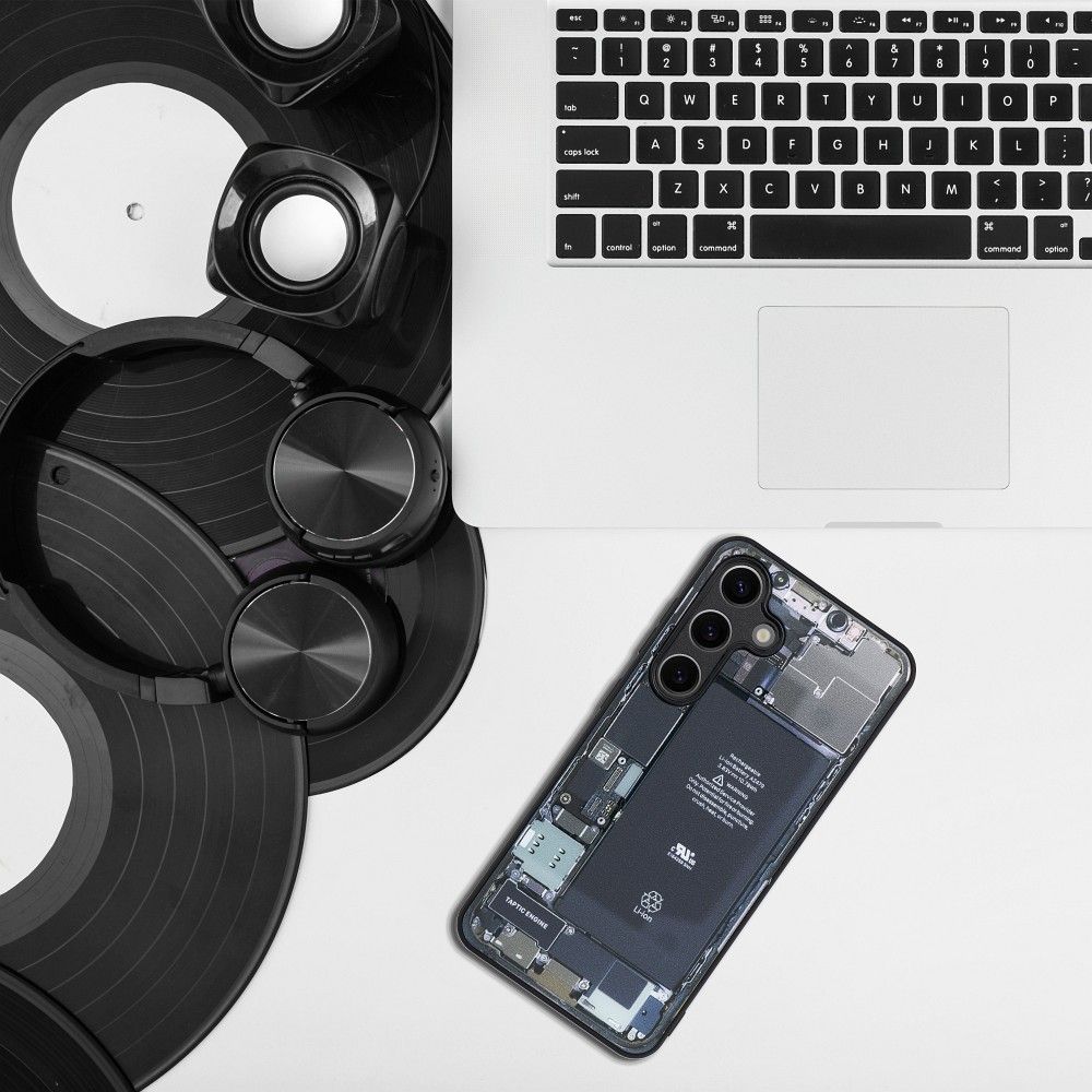 OVITEK ZA SAMSUNG GALAXY A55 5G HEYCASE ZERO ČRN / PROZOREN