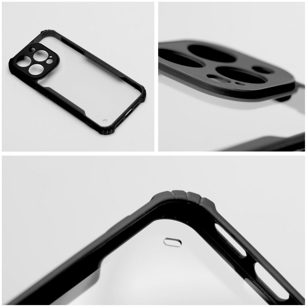 OVITEK ZA IPHONE 15 PRO MAX HEYCASE ANTI-DROP ČRN KRYT