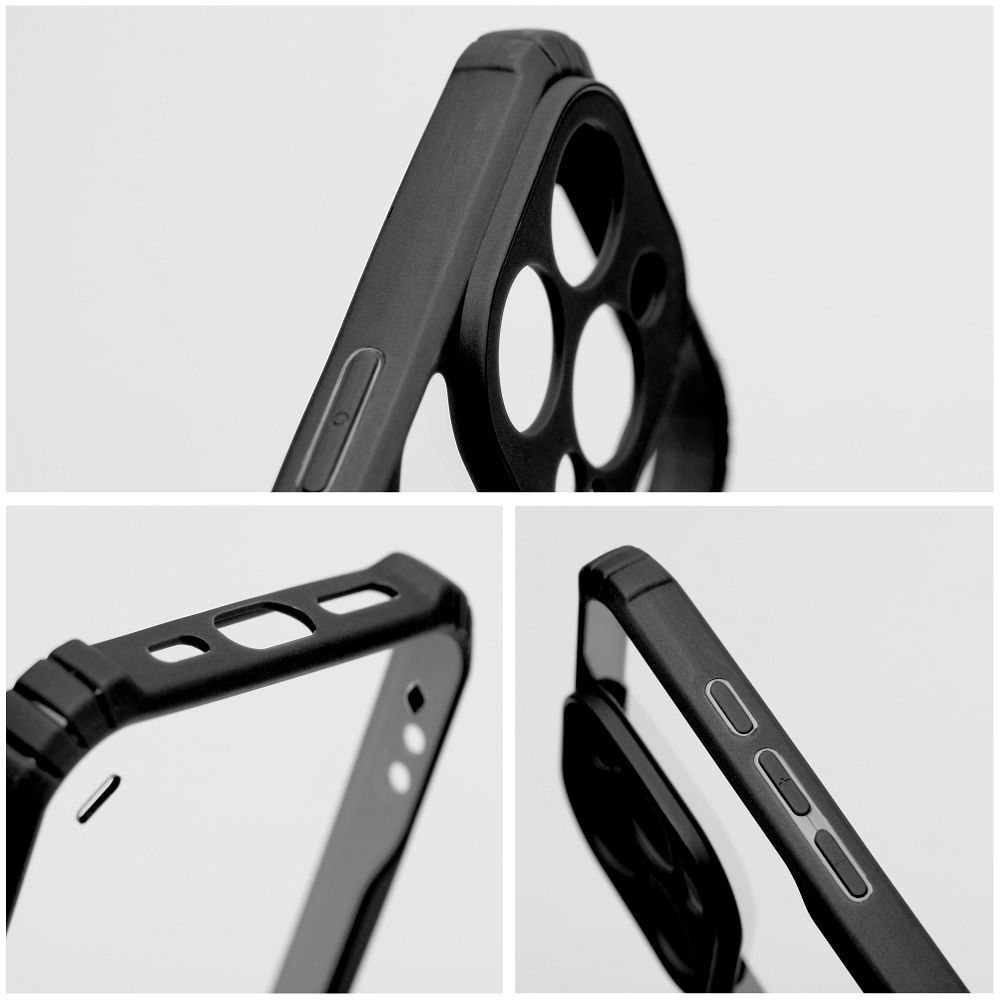 OVITEK ZA IPHONE 15 PRO MAX HEYCASE ANTI-DROP ČRN KRYT