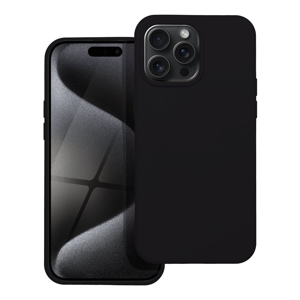 OVITEK ZA IPHONE 15 PRO MAX HEYCASE SILIKON ČRNA