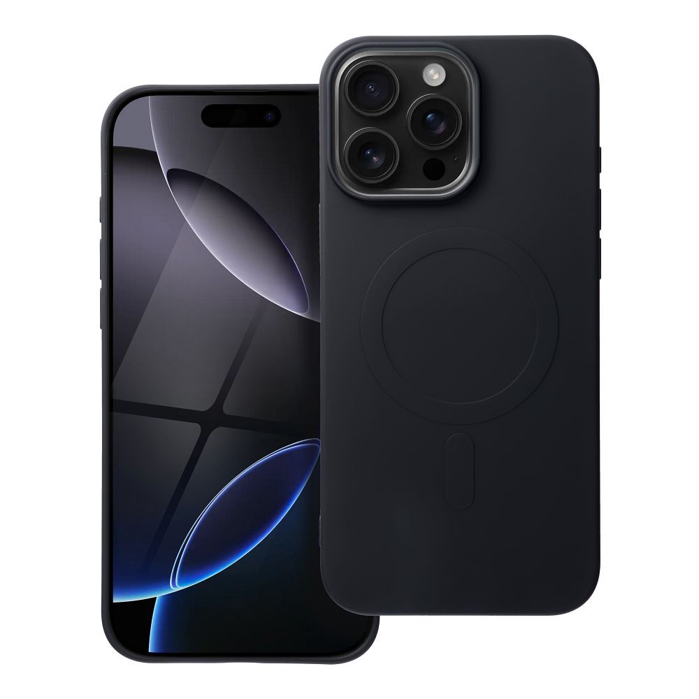 OVITEK ZA IPHONE 16 PRO MAX HEYCASE SILIKON MAG MAGSAFE ČRN