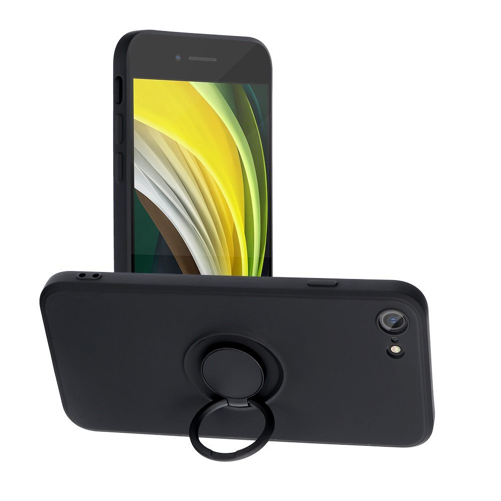 OVITEK ZA IPHONE 7 / 8 / SE 2020 / SE 2022 HEYCASE ICON RING ČRN.