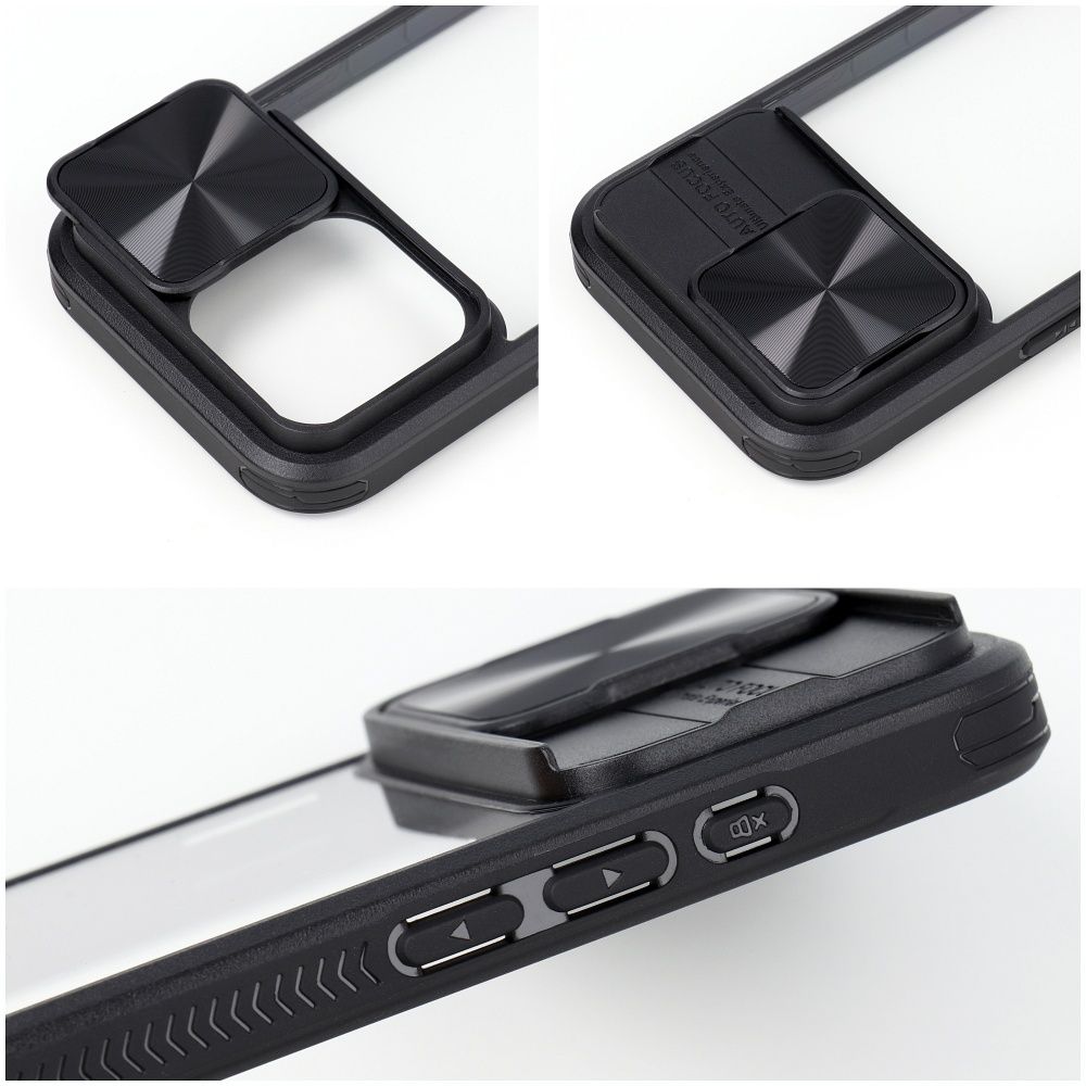 OVITEK ZA SAMSUNG GALAXY A15 5G HEYCASE SLIDER CAMSHIELD ČRN KRYT