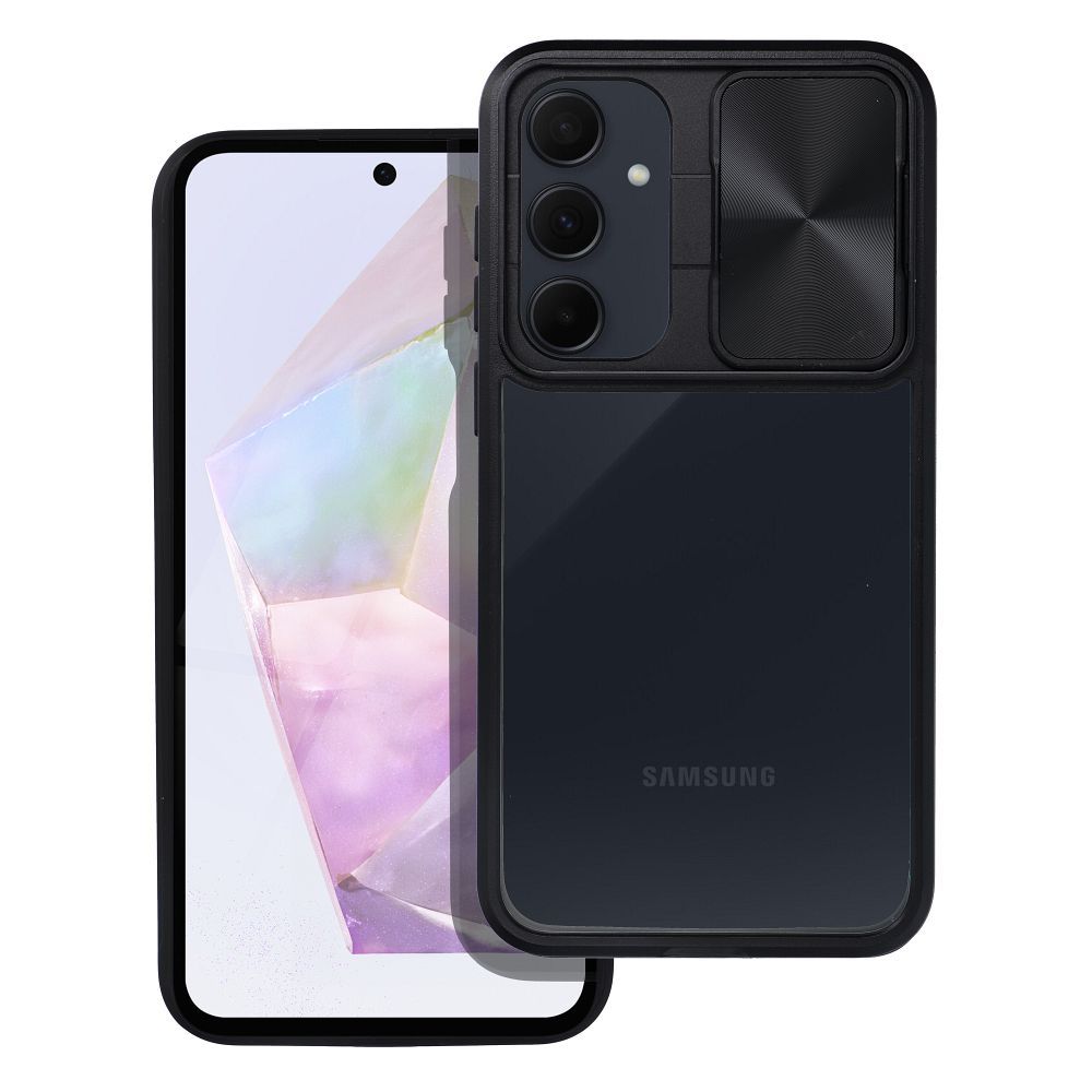 OVITEK ZA SAMSUNG GALAXY A35 5G HEYCASE CAMSHIELD SLIDER ČRNÝ