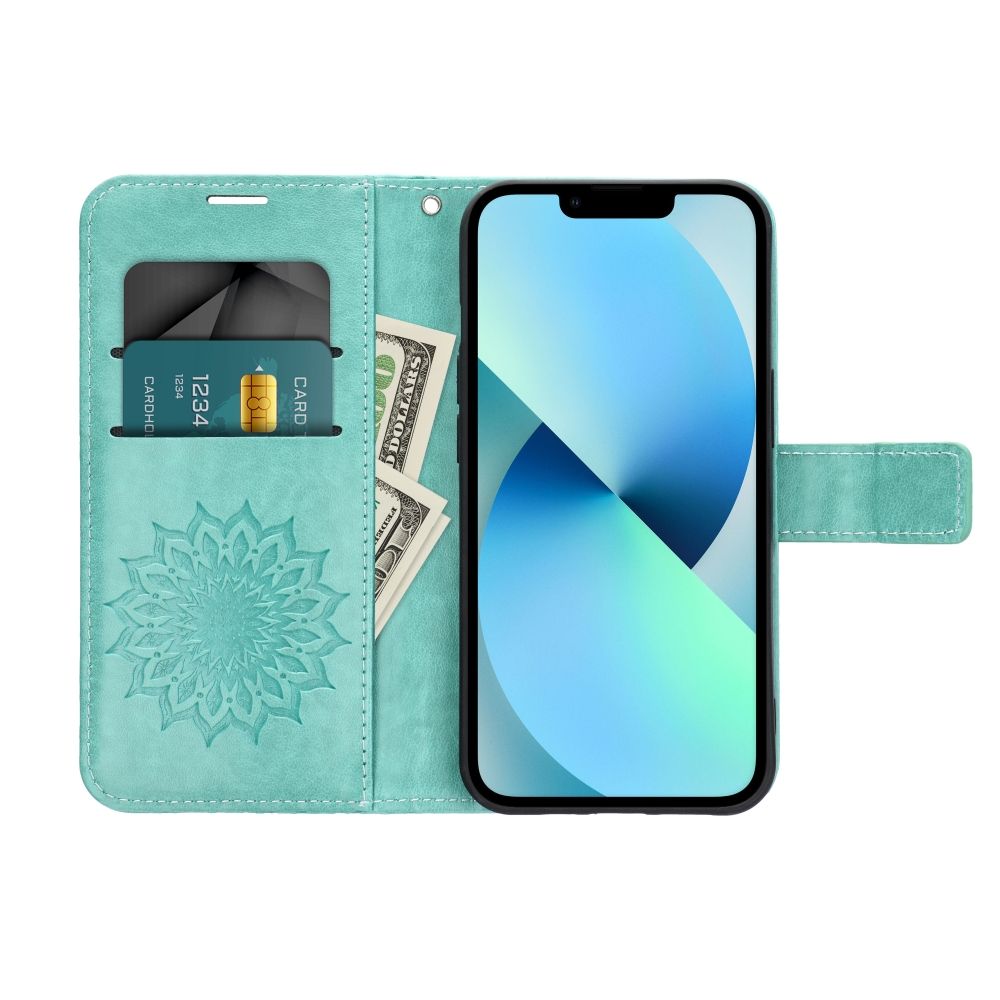 OVITEK ZA SAMSUNG GALAXY A16 4G / 5G HEYCASE MAGNET WALLET MANDALA ZELEN.