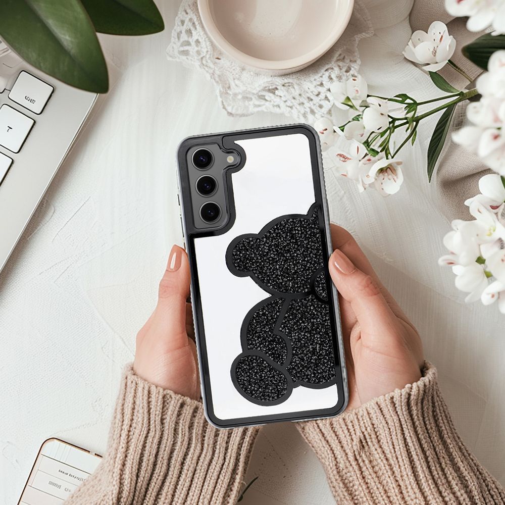 OVITEK ZA SAMSUNG GALAXY A16 4G / 5G HEYCASE TEDDY BEAR ČRN
