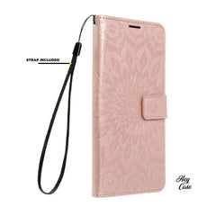 OVITEK ZA SAMSUNG GALAXY A55 5G HEYCASE MAGNET WALLET MANDALA ROSE GOLD