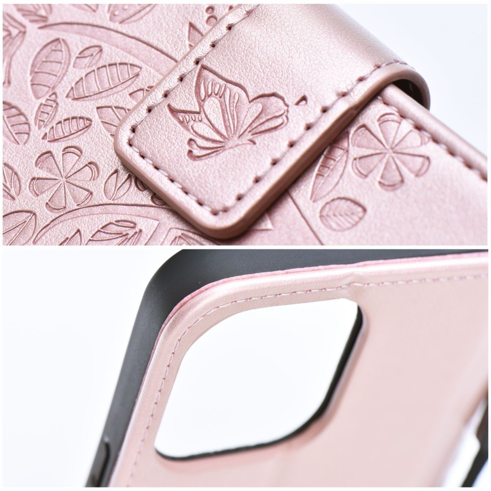 OVITEK ZA SAMSUNG GALAXY A55 5G HEYCASE MAGNET WALLETA LES ROŽE