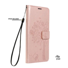 OVITEK ZA SAMSUNG GALAXY A55 5G HEYCASE MAGNET WALLETA LES ROŽE