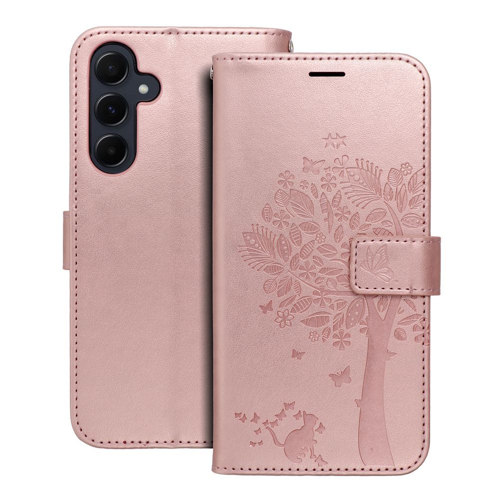 OVITEK ZA SAMSUNG GALAXY A55 5G HEYCASE MAGNET WALLETA LES ROŽE