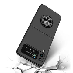 OVITEK ZA SAMSUNG Z FLIP 4 HEYCASE ICON RING ČRN