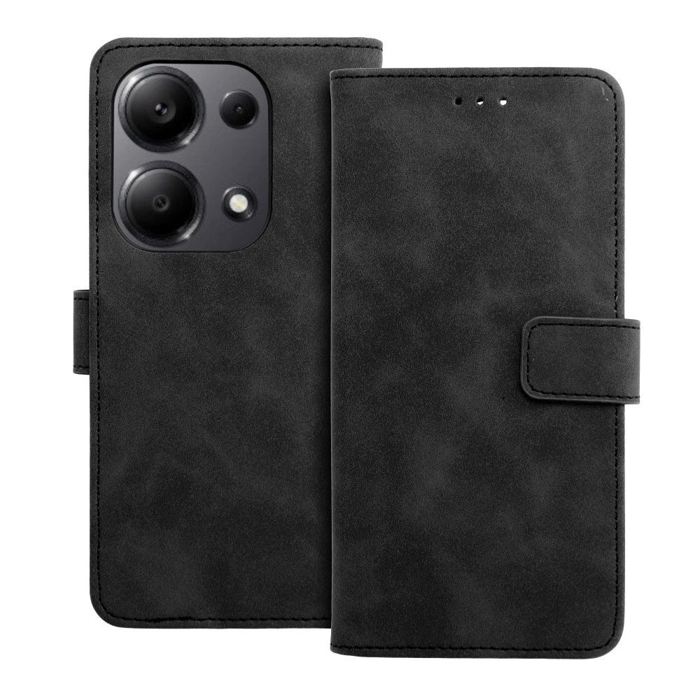 OVITEK ZA XIAOMI REDMI NOTE 13 PRO 4G / POCO M6 PRO 4G HEYCASE TENDER WALLET ČRNA