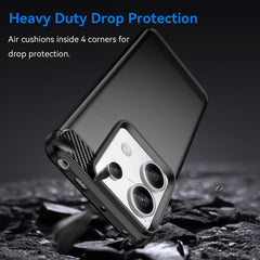 Ovitek HeyCase Carbon Xiaomi Redmi Note 13 Pro Plus Črn