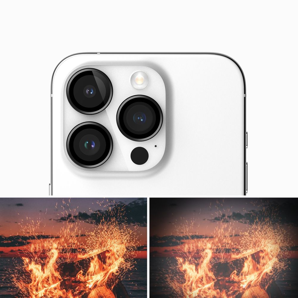 ZAŠČITA FOTOAPARATA RINGKE CAMERA FRAME PROTECTOR IPHONE 15 PRO MAX ČRNA
