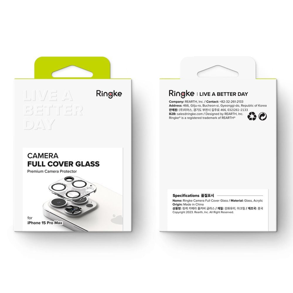 ZAŠČITA FOTOAPARATA RINGKE CAMERA PROTECTOR 2-PACK IPHONE 15 PRO MAX JASNO