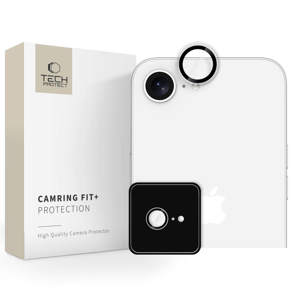 ZAŠČITNO TRDO STEKLO ZA OBJEVNIK FOTOAPARATA TECH-PROTECT CAMRING FIT+ IPHONE 16E CLEAR