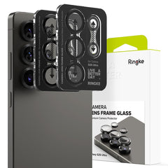 ZAŠČITNO TRDO STEKLO ZA OBJEVNIK FOTOAPARATA RINGKE CAMERA FRAME PROTECTOR 2-PACK GALAXY S25 ULTRA ČRNA