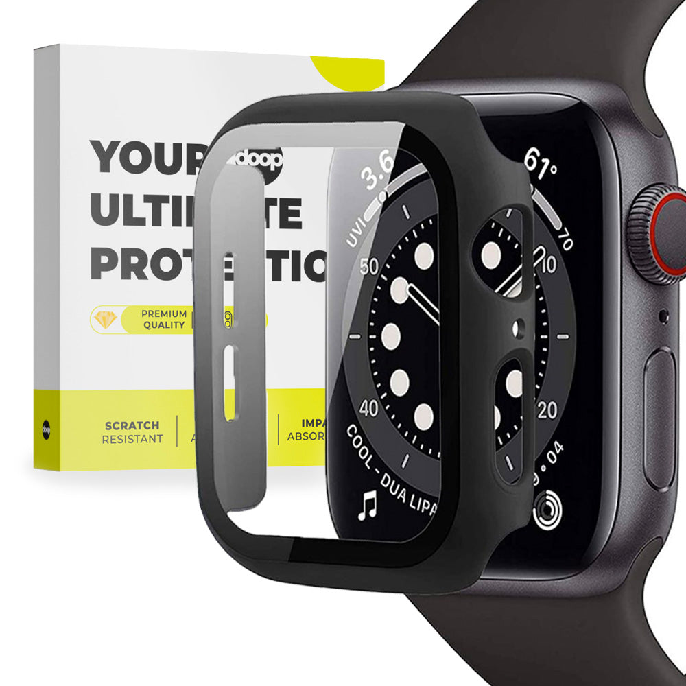 360° ZAŠČITNA OVITKA ZA APPLE WATCH 44 MM DOOP DEFENSE 360GUARD ČRNA
