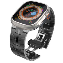 REMENIČEK DOOP STAINLESS LINE APPLE WATCH 6 / 7 / 8 / 9 / 10 / SE / ULTRA 1 / 2 (44 / 45 / 46 / 49 MM) ČRNA