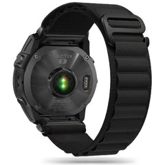 NYLONSKI PAŠ S GARMIN 26MM FENIX 3 / 5X / 3HR / 5X PLUS / 6X / 6X PRO / 7X HEYBAND NYLON PRO ČRNA