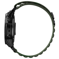 NYLONSKI PAŠ S GARMIN 22MM FENIX 5 / 6 / 6 PRO / 7 HEYBAND NYLON PRO VOJAKSKE ZELENE