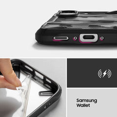 OVITEK RINGKE FUSION X GALAXY A36 / A56 5G CAMO ČRNA