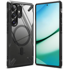 OVITEK RINGKE FUSION X MAGNETIC MAGSAFE GALAXY S25 ULTRA ČRN ČRNO