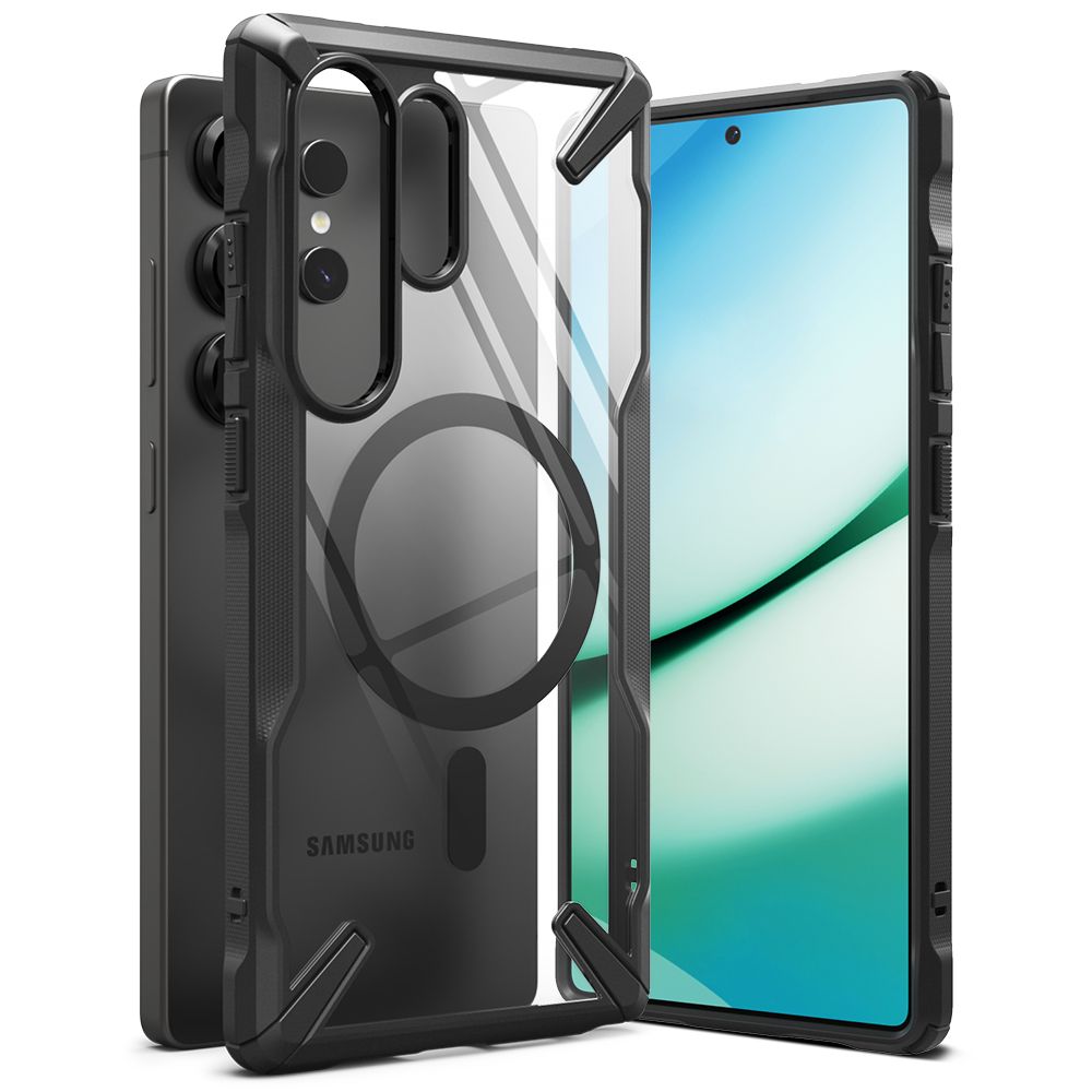 OVITEK RINGKE FUSION X MAGNETIC MAGSAFE GALAXY S25 ULTRA ČRN ČRNO