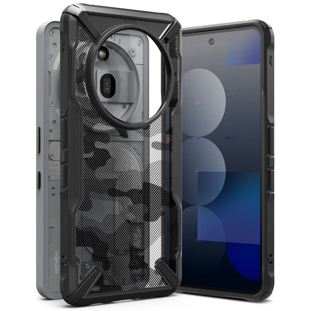 OVITEK RINGKE FUSION X NOTHING PHONE 3A PRO CAMO ČRNA