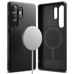 OVITEK RINGKE ONYX MAGNETIC MAGSAFE GALAXY S25 ULTRA ČRN.