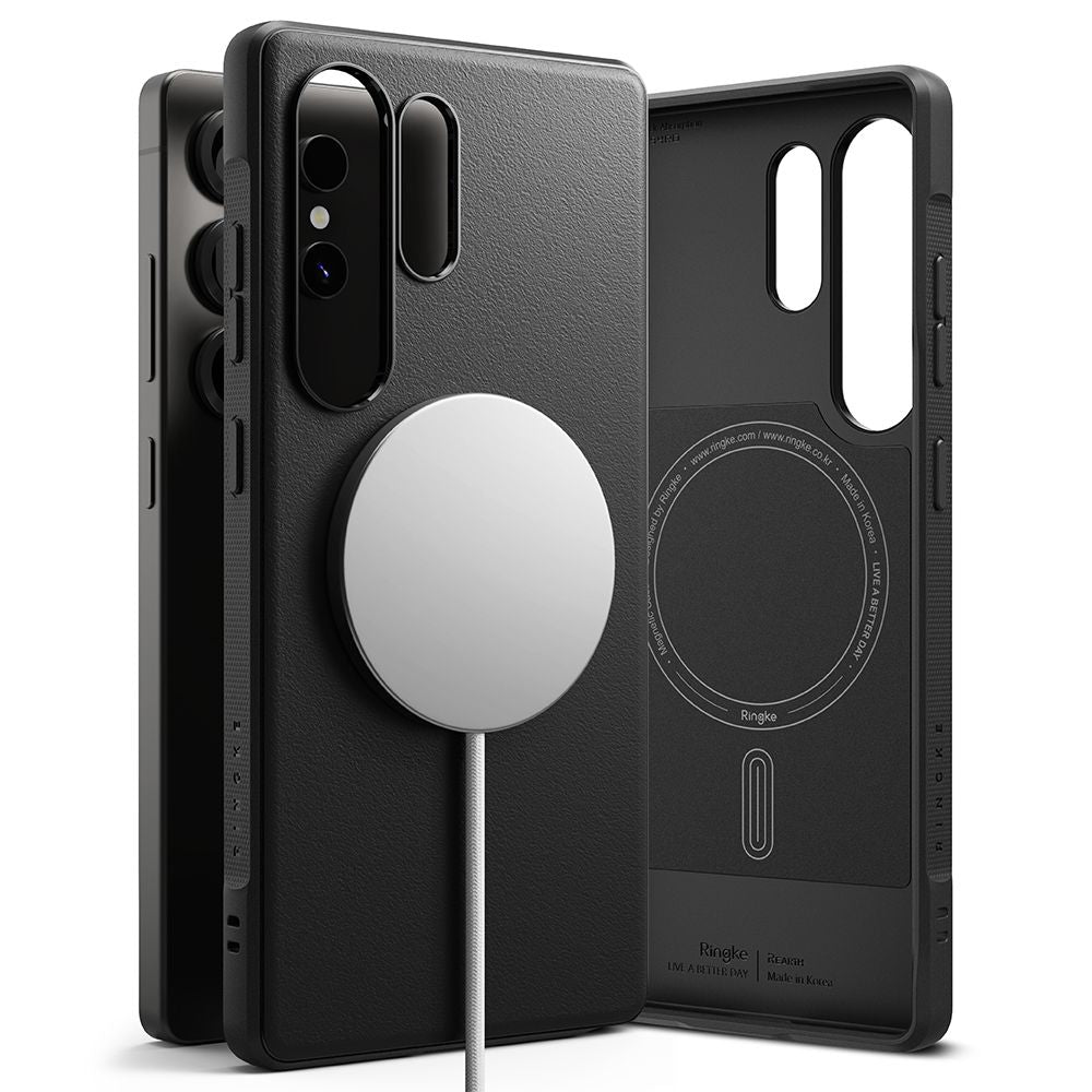 OVITEK RINGKE ONYX MAGNETIC MAGSAFE GALAXY S25 ULTRA ČRN.