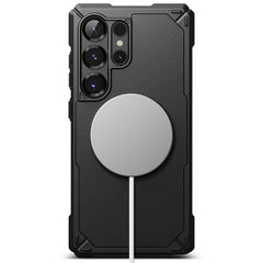 OVITEK RINGKE RUGGED GEAR MAGNETIC MAGSAFE GALAXY S25 ULTRA ČRN.