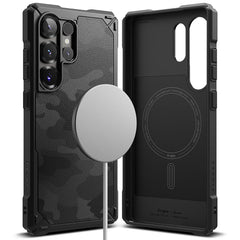 OVITEK RINGKE RUGGED GEAR MAGNETIC MAGSAFE GALAXY S25 ULTRA CAMO ČRNA