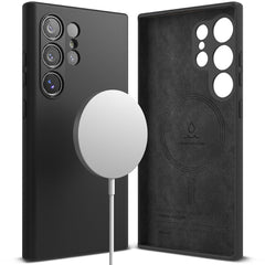 OVITEK RINGKE SILIKONSKI MAGNETNI MAGSAFE GALAXY S24 ULTRA ČRN