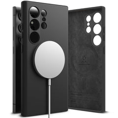 OVITEK RINGKE SILIKONSKI MAGNETNI MAGSAFE GALAXY S24 ULTRA ČRN