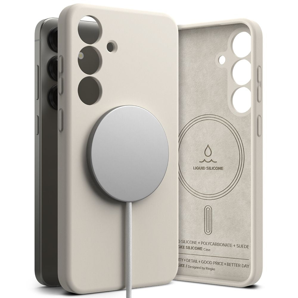 OVITEK RINGKE SILIKONSKI MAGNETNI MAGSAFE GALAXY S25 STONE