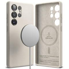 OVITEK RINGKE SILIKONSKI MAGNETNI MAGSAFE GALAXY S25 ULTRA KAMEN