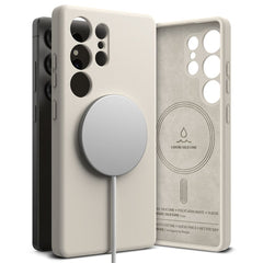 OVITEK RINGKE SILIKONSKI MAGNETNI MAGSAFE GALAXY S25 ULTRA KAMEN