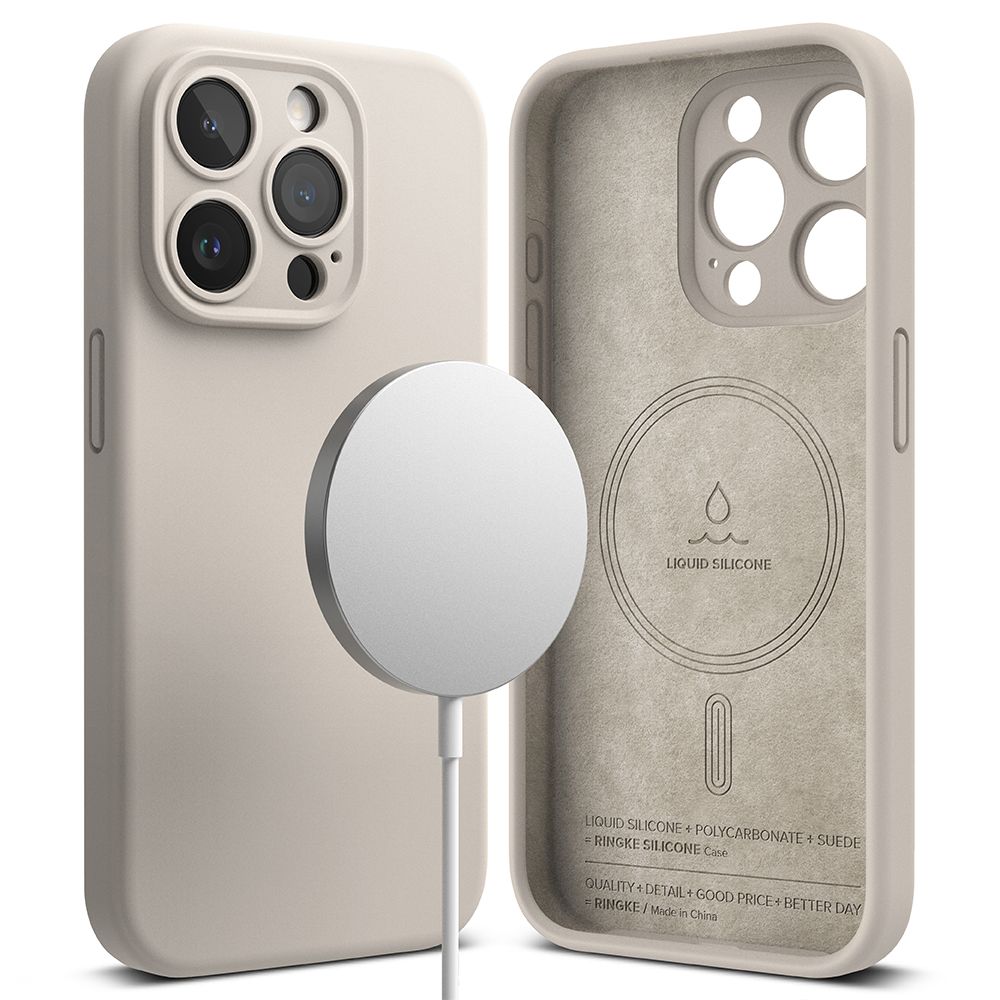 OVITEK RINGKE SILIKONSKI MAGNETNI MAGSAFE IPHONE 15 PRO MAX KAMEN