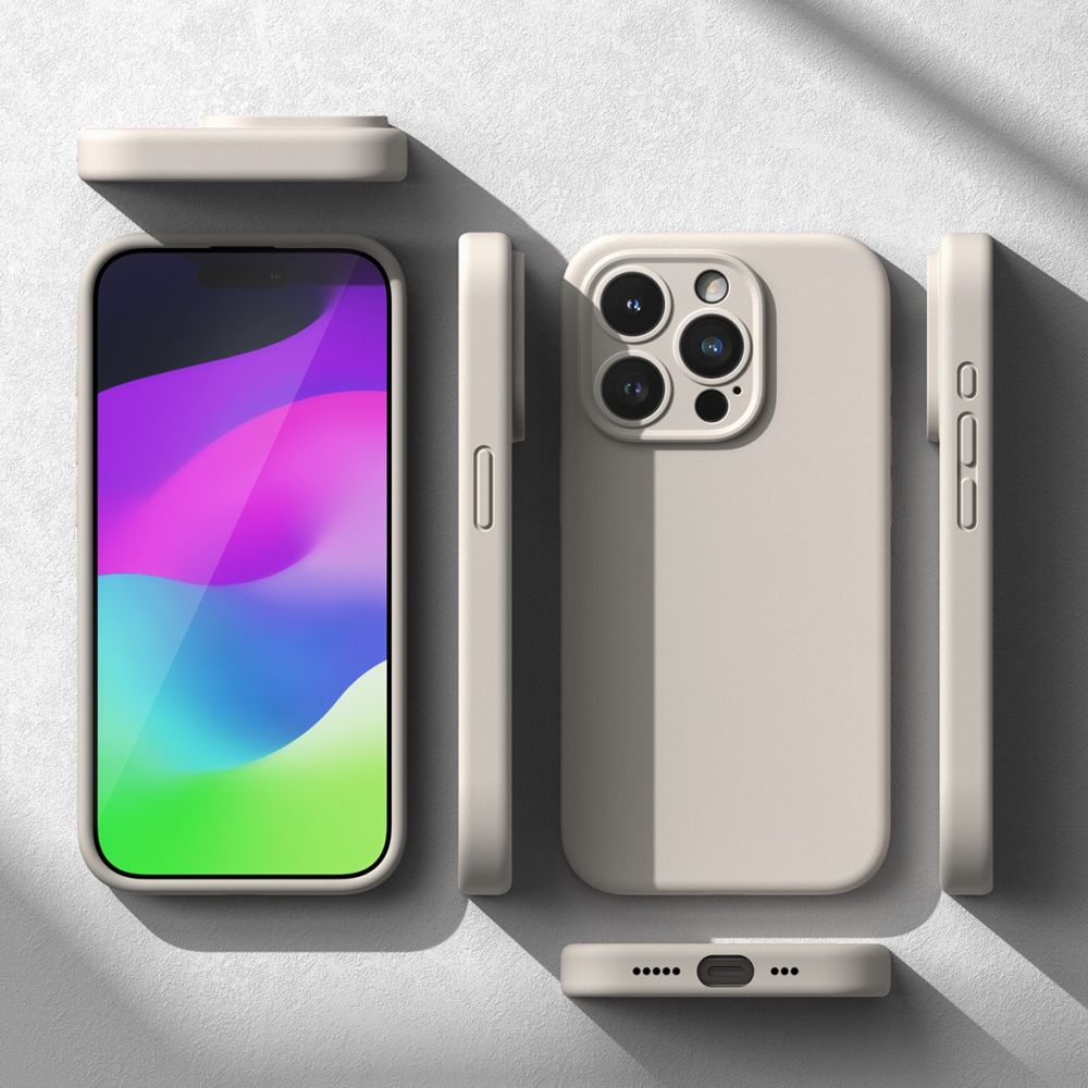 OVITEK RINGKE SILIKONSKI MAGNETNI MAGSAFE IPHONE 15 PRO MAX KAMEN